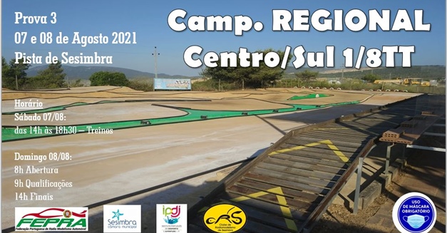 3ª Prova Campeonato Regional Centro/Sul 1/8 TT - 2021